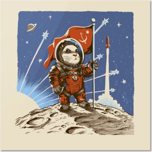 Cosmonaut Space Hamster Posters and Art
